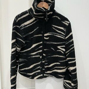 Zebra Print H&M Teddy Jacket